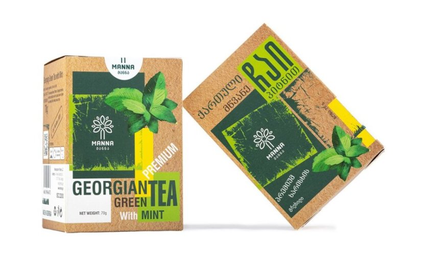 Manna Premium gruzínský Zelený čaj s mátou sypaný 70g
